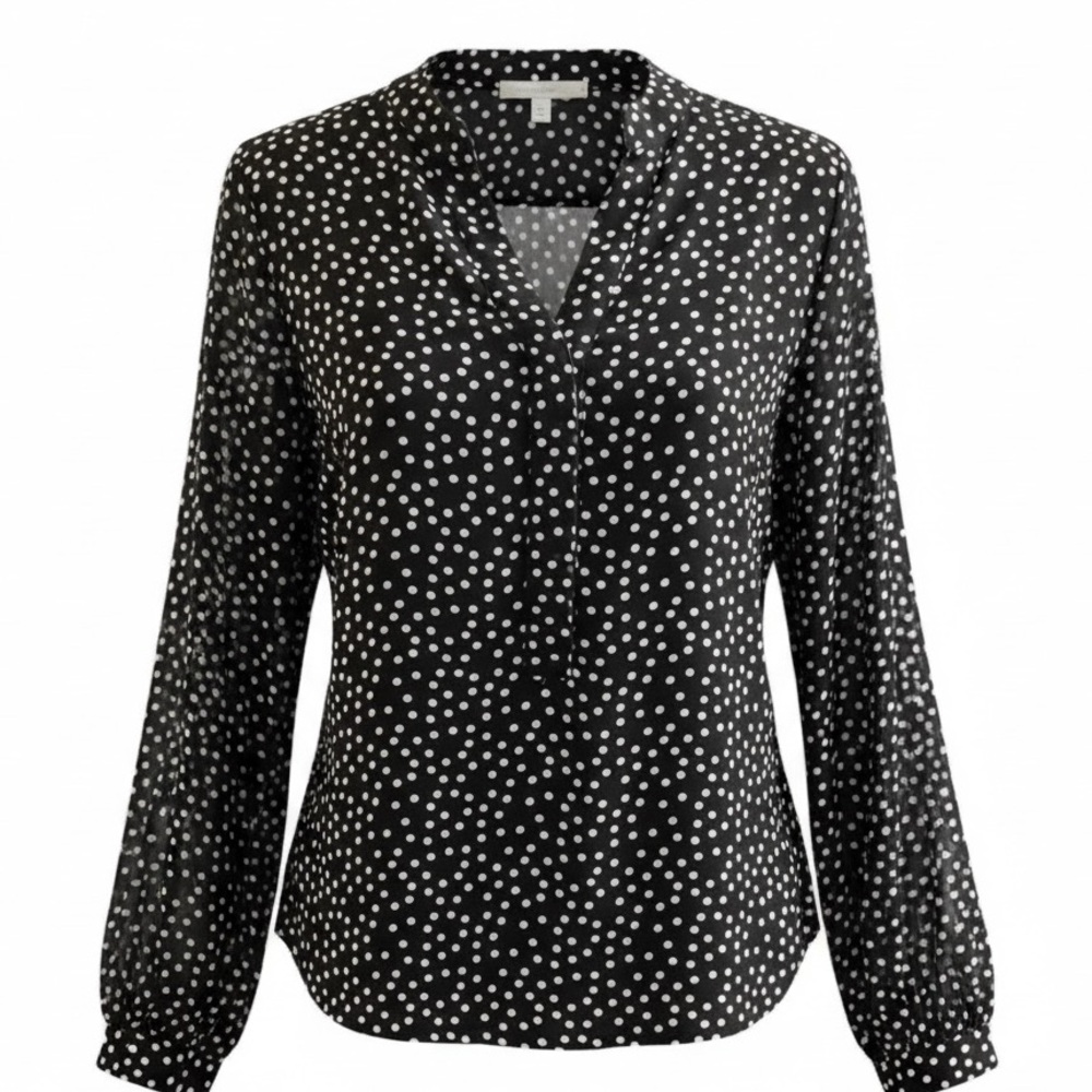 Chico’s Women’s Long Bishop Sleeve lightweight Blouse 1